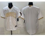 Men's Pittsburgh Pirates Blank White 2026 City Connect Stadium Stitched Baseball Jersey