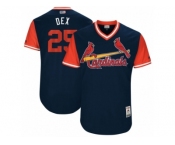 Men's 2017 Little League World Series Cardinals #25 Dexter Fowler Dex Navy Jersey