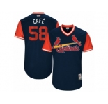 Men's 2017 Little League World Series Cardinals Jose Martinez #58 Cafè Navy Jersey