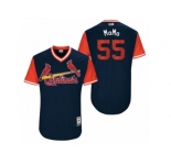 Men's 2017 Little League World Series Cardinals Stephen Piscotty #55 MoMo Navy Jersey