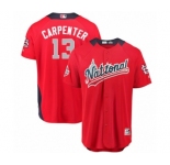 Men's Majestic St. Louis Cardinals #13 Matt Carpenter Game Red National League 2018 MLB All-Star MLB Jersey