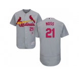 Men's Majestic St. Louis Cardinals #21 Brandon Moss Grey Flexbase Authentic Collection MLB Jersey