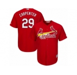 Men's Majestic St. Louis Cardinals #29 Chris Carpenter Authentic Red Alternate Cool Base MLB Jersey