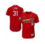 Men's Majestic St. Louis Cardinals #31 Lance Lynn Red Flexbase Authentic Collection MLB Jersey