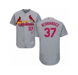 Men's Majestic St. Louis Cardinals #37 Keith Hernandez Grey Flexbase Authentic Collection MLB Jersey