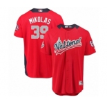Men's Majestic St. Louis Cardinals #39 Miles Mikolas Game Red National League 2018 MLB All-Star MLB Jersey