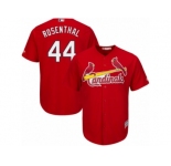 Men's Majestic St. Louis Cardinals #44 Trevor Rosenthal Authentic Red Alternate Cool Base MLB Jersey