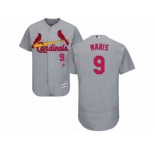 Men's Majestic St. Louis Cardinals #9 Roger Maris Grey Flexbase Authentic Collection MLB Jersey