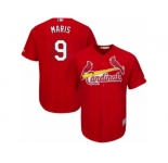 Men's Majestic St. Louis Cardinals #9 Roger Maris Replica Red Alternate Cool Base MLB Jersey