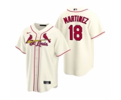 Men's Nike St. Louis Cardinals #18 Carlos Martinez Gray Road Stitched Baseball Jersey