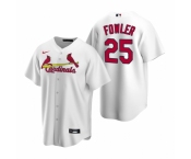Men's Nike St. Louis Cardinals #25 Dexter Fowler White Home Stitched Baseball Jersey