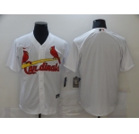 Men's Nike St. Louis Cardinals Blank White Cool Base Home Stitched Baseball Jersey