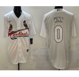 Men's St Louis Cardinals #0 Masyn Winn White Mexico Cool Base Stitched Jersey