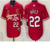 Men's St Louis Cardinals #22 Joshua Baez Red Limited Jersey