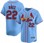 Men's St. Louis Cardinals #22 Joshua Báez Blue Alternate Limited Stitched Baseball Jersey