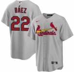 Men's St. Louis Cardinals #22 Joshua Báez Gray Cool Base Stitched Baseball Jersey