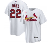 Men's St. Louis Cardinals #22 Joshua Báez White Home Stitched Baseball Jersey