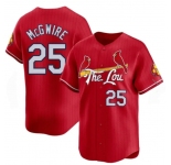 Men's St Louis Cardinals #25 Mark McGwire Red City Connect Baseball Jersey