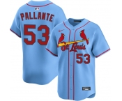 Men's St. Louis Cardinals Blank Black Lights Out Limited Stitched Baseball Jersey