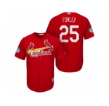 Men's St.Louis Cardinals #25 Dexter Fowler 2017 Spring Training Cool Base Stitched MLB Jersey