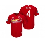 Men's St.Louis Cardinals #4 Yadier Molina 2017 Spring Training Cool Base Stitched MLB Jersey