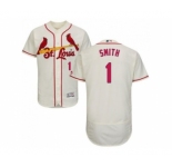 St.Louis Cardinals #1 Ozzie Smith Cream Flexbase Authentic Collection Stitched Baseball Jersey