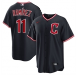 Men's Cleveland Guardians #11 José RamÃrez Navy 2025 Alternate Limited Stitched Baseball Jersey