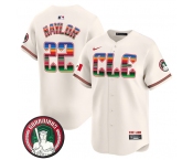 Men's Cleveland Guardians #22 Josh Naylor Cream Mexico Vapor Premier Limited Stitched Baseball Jersey