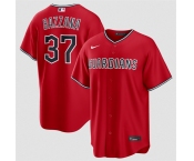 Men's Cleveland Guardians #37 Travis Bazzana Red Alternate Limited Stitched Baseball Jersey