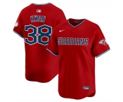 Men's Cleveland Guardians #38 Steven Kwan Red Alternate Limited Stitched Baseball Jersey