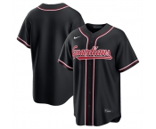 Men's Cleveland Guardians Blank 2026 Black Out Stitched Baseball Jersey