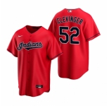 Men's Nike Cleveland Indians #52 Mike Clevinger Red Alternate Stitched Baseball Jersey