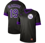 Men's Nike Colorado Rockies #19 Charlie Blackmon Black M&N MLB Jersey
