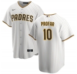 Men's San Diego Padres #10 Jurickson Profar White Cool Base Baseball Stitched Jersey