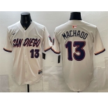 Men's San Diego Padres #13 Manny Machado Cream 2026 City Connect Stadium Stitched Baseball Jersey
