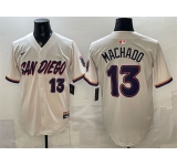 Men's San Diego Padres #13 Manny Machado Cream 2026 City Connect Stadium Stitched Baseball Jersey