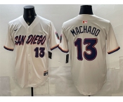 Men's San Diego Padres #13 Manny Machado Cream 2026 City Connect Stadium Stitched Baseball Jersey