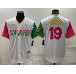 Men's San Diego Padres #19 Tony Gwynn White 2022 City Connect Cool Base Stitched Jersey