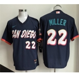 Men's San Diego Padres #22 Mason Miller Obsidian 2026 City Connect Stadium Stitched Baseball Jersey