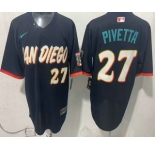 Men's San Diego Padres #27 Nick Pivetta Black 2026 City Connect Stadium Jersey1