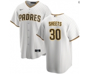 Mens San Diego Padres #30 Gavin Sheets Home White Limited Jersey