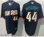Men's San Diego Padres #44 Joe Musgrove Black 2026 City Connect Stadium Jersey1