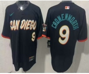 Men's San Diego Padres #9 Jake Cronenworth Black 2026 City Connect Stadium Jersey1