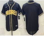 Men's San Diego Padres Blank 2026 Black Fashion Cool Base Jersey
