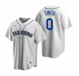 Men's Nike Seattle Mariners #0 Mallex Smith White Cooperstown Collection Home Stitched Baseball Jersey
