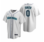 Men's Nike Seattle Mariners #0 Mallex Smith White Home Stitched Baseball Jersey