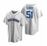 Men's Nike Seattle Mariners #51 Ichiro Suzuki White Cooperstown Collection Home Stitched Baseball Jersey