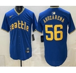 Men's Seattle Mariners #56 Randy Arozarena Blue City Limited Jersey