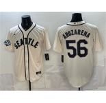 Men's Seattle Mariners #56 Randy Arozarena Cream 50th Anniversary Alternate Stitched Baseball Jersey