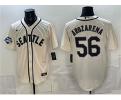 Men's Seattle Mariners #56 Randy Arozarena Cream 50th Anniversary Alternate Stitched Baseball Jersey